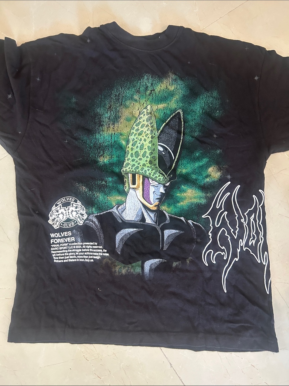 Darc Sport Black Tee dragon Ball Z size medium orange tag NWT